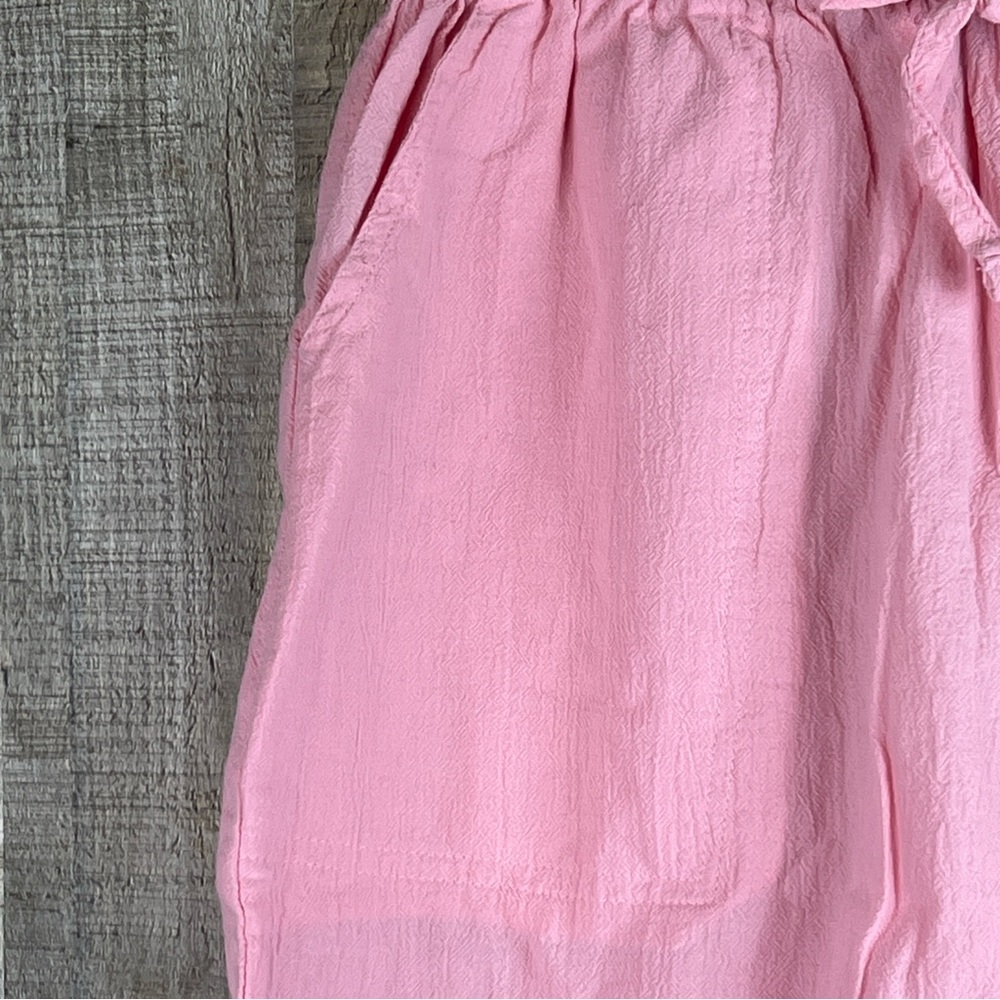 Cotton Connection Vintage Size Med. Crinkle Pink Bermuda Shorts w/Front … - Picture 4 of 9
